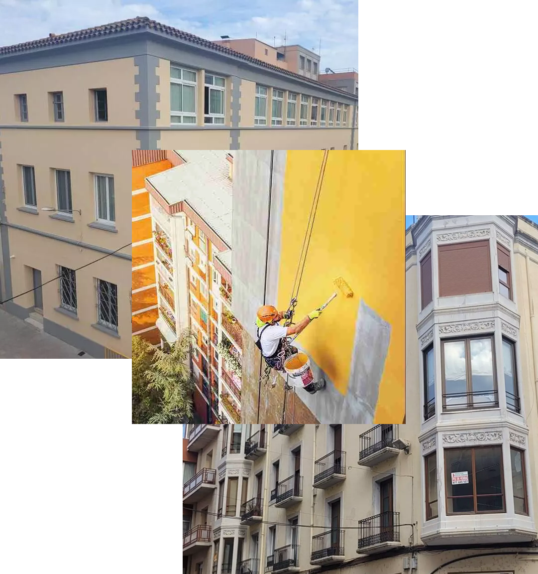 Pintura vertical y zonas de difícil acceso en Tortosa